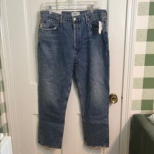 NWT Agolde Riley Jeans Color Frequency Size 31